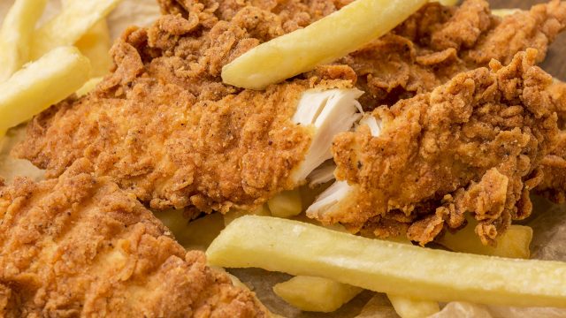 close-up-fried-chicken-fries