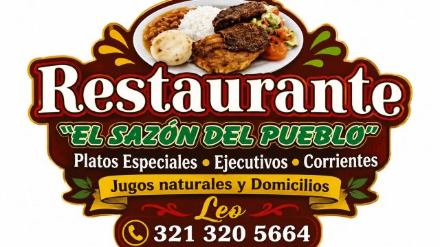 logo el sazon del pueblo